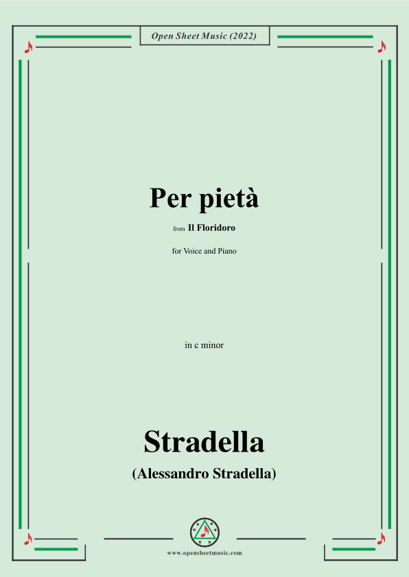 Stradella-Per pietà,from Il Floridoro,in c minor (arr. OSM Press)