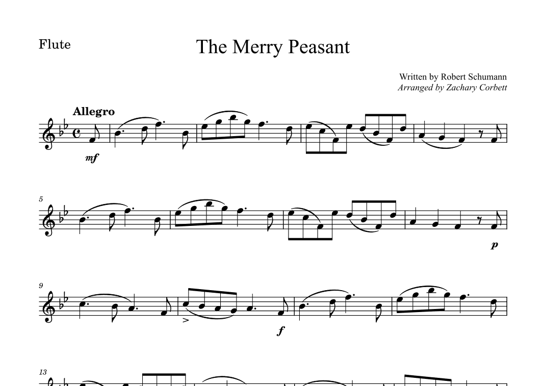 The Merry Peasant (arr. Zachary Corbett)