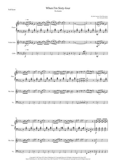 When I'm Sixty-four (arr. Fernando Britto)