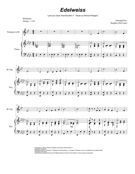 Edelweiss (arr. Stephen DeCesare)