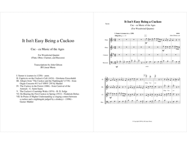 It Isn't Easy Being a Cuckoo for Woodwind Quartet (arr. John Gibson)