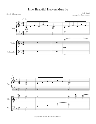 How Beautiful Heaven Must Be (arr. Shane Jenkins)