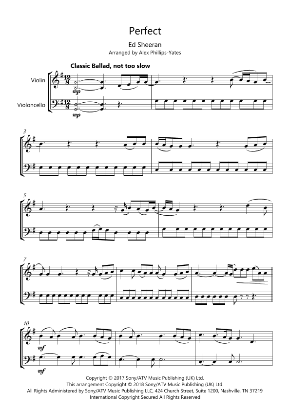Perfect (arr. Alex Phillips-Yates)