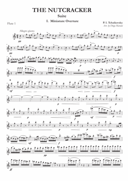The Nutcracker Suite for Flute Quartet (arr. Diego Marani)