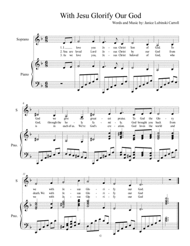 With Jesu Glorify our God