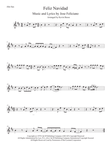Feliz Navidad (arr. Kevin Busse)