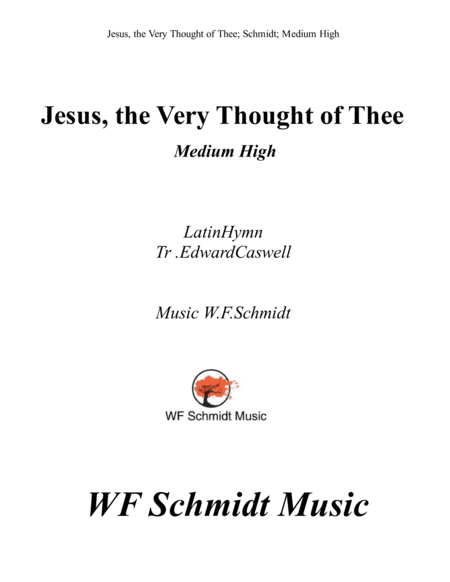 Jesus, the Very Thought of Thee