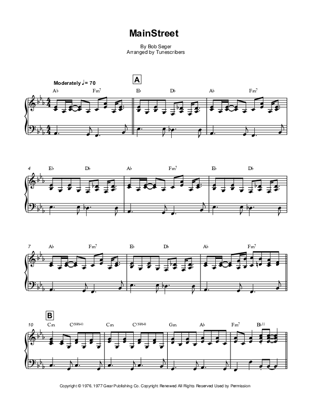 MainStreet (arr. Tunescribers)