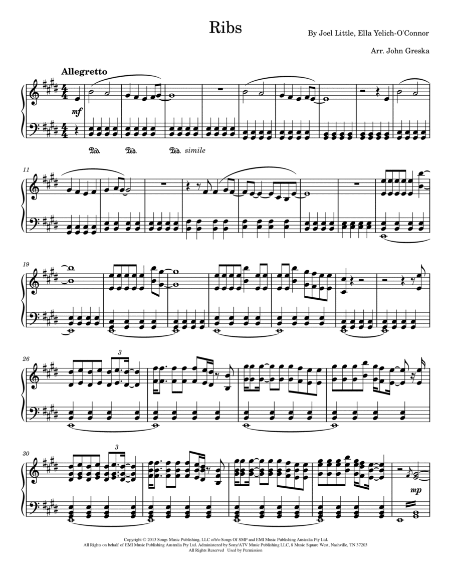 Ribs (arr. John Greska)