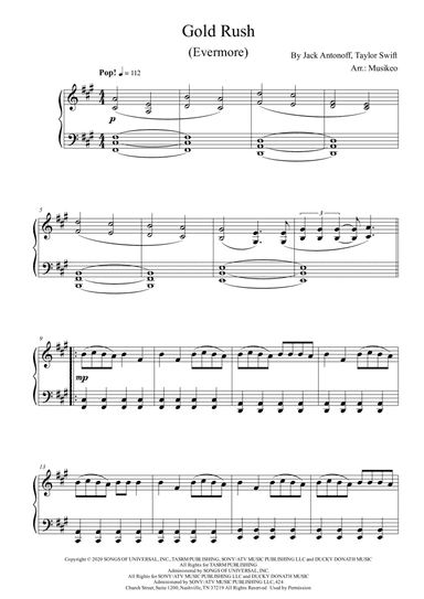 Gold Rush (arr. Musikeo)