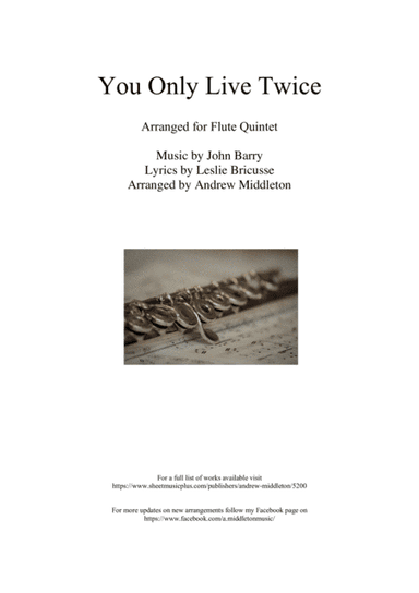 You Only Live Twice (arr. Andrew Middleton)