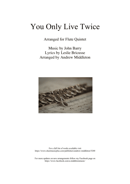 You Only Live Twice (arr. Andrew Middleton)
