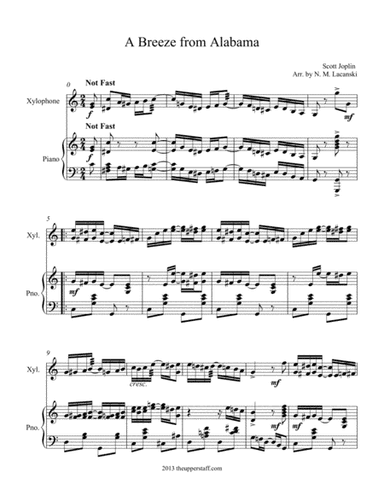 A Breeze from Alabama (arr. Nick Lacanski)