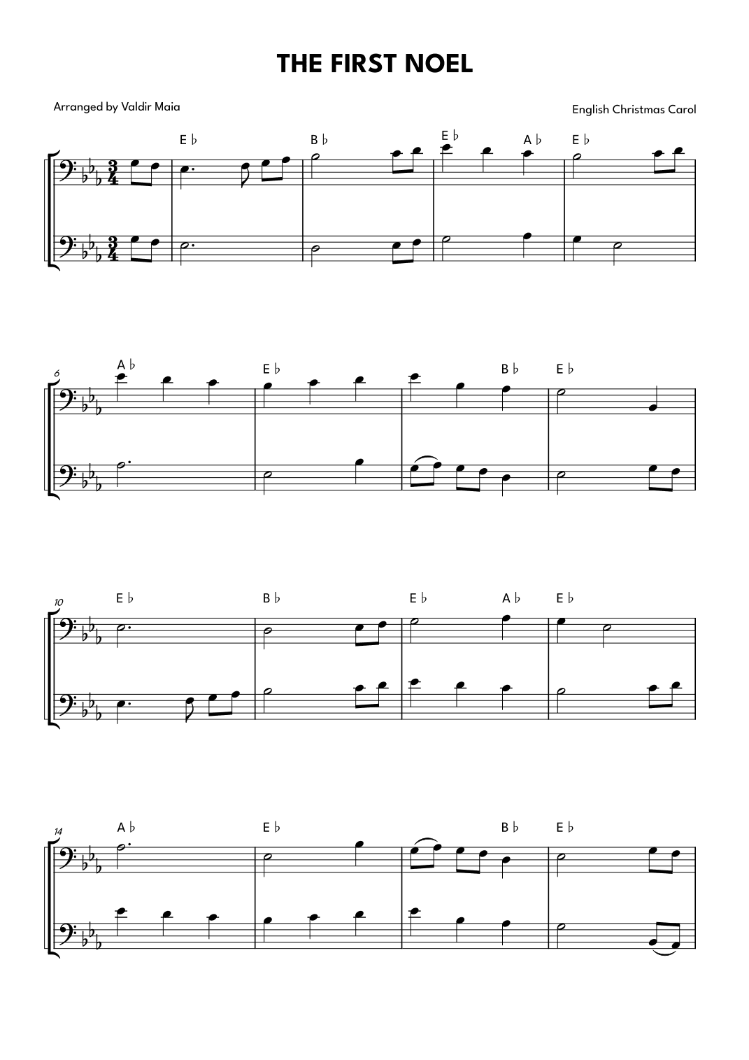 The First Noel - Bassoon Duet (arr. Valdir Maia)