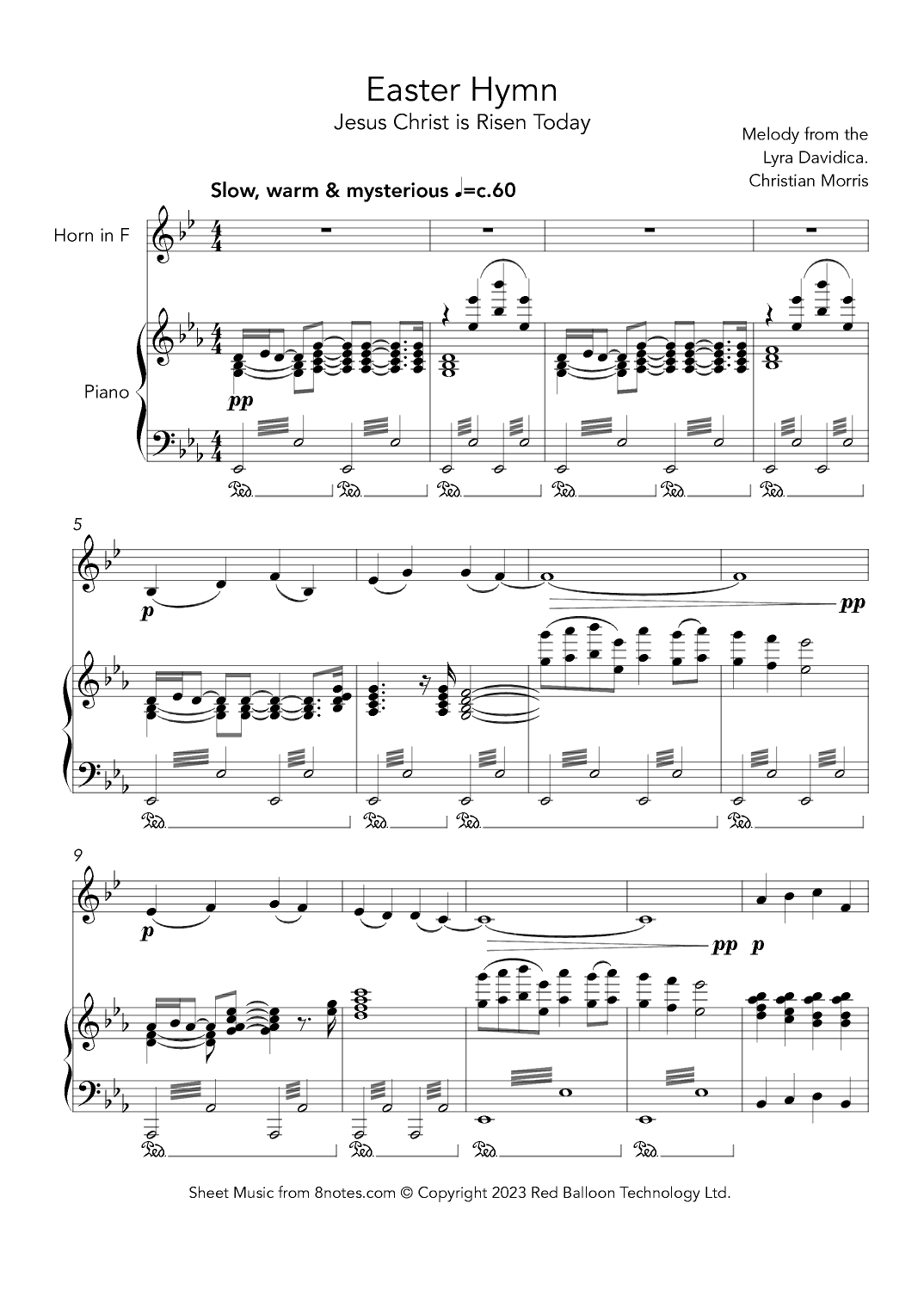 Easter Hymn (Jesus Christ is Risen Today) (arr. Christian Morris)