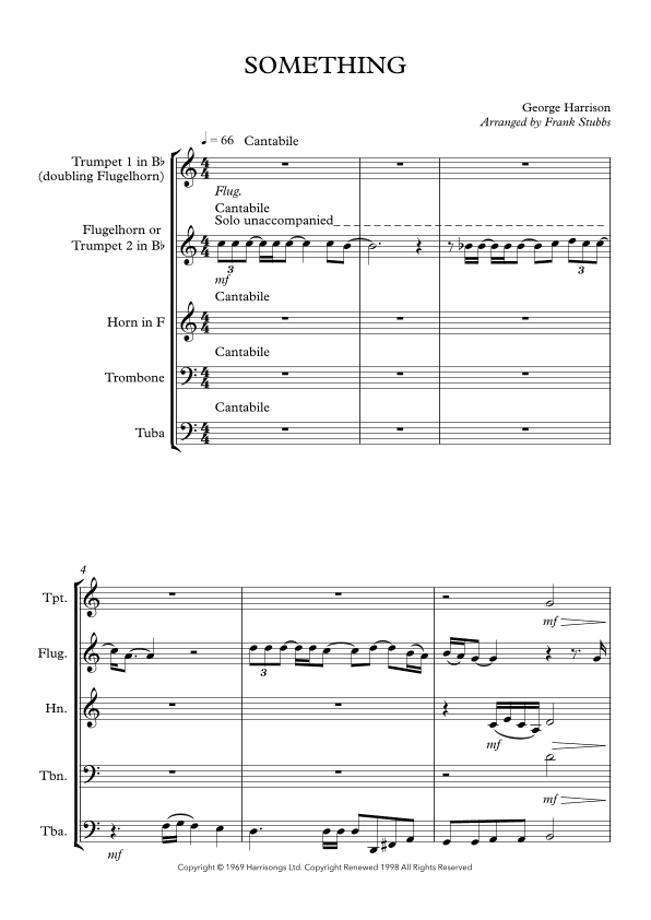 Something (arr. Frank Stubs)