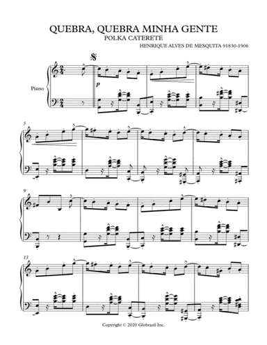 QUEBRA, QUEBRA MINHA GENTE (arr. Globrazil Inc)
