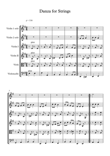Danza for two solo violins and Strings
