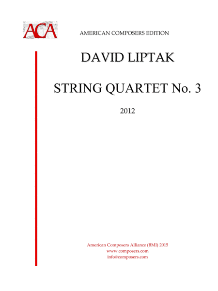 [Liptak] String Quartet No. 3