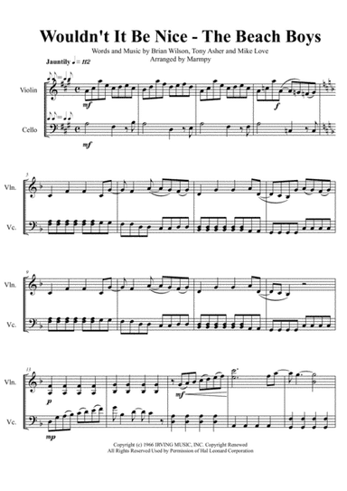 Wouldn't It Be Nice (arr. Marmpy)