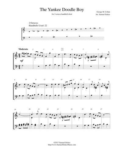 The Yankee Doodle Boy (Yankee Doodle Dandy) - for 2-octave handbell choir (arr. Samuel Stokes)