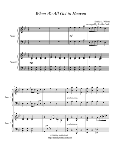 When We All Get to Heaven (arr. Jenifer Cook)