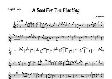 A Seed For The Planting - English Horn part