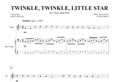 Twinkle Twinkle Little Star (arr. Art.o Artaud)