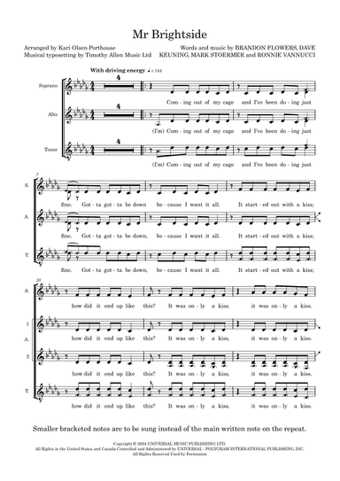 Mr. Brightside (arr. Kari Olsen-Porthouse)
