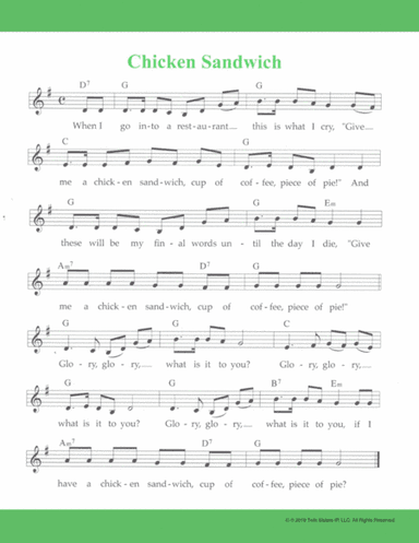 Chicken Sandwich (arr. Hal Wright)