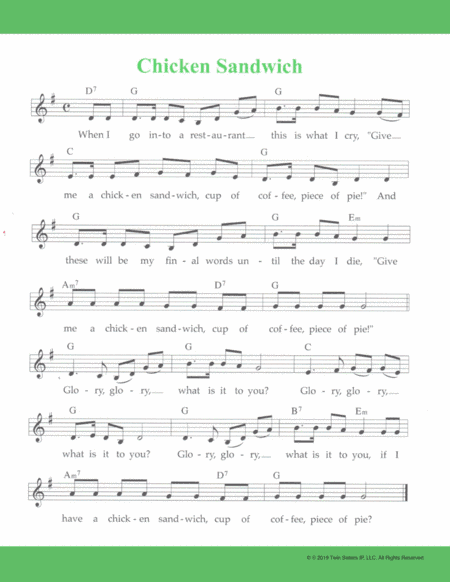 Chicken Sandwich (arr. Hal Wright)