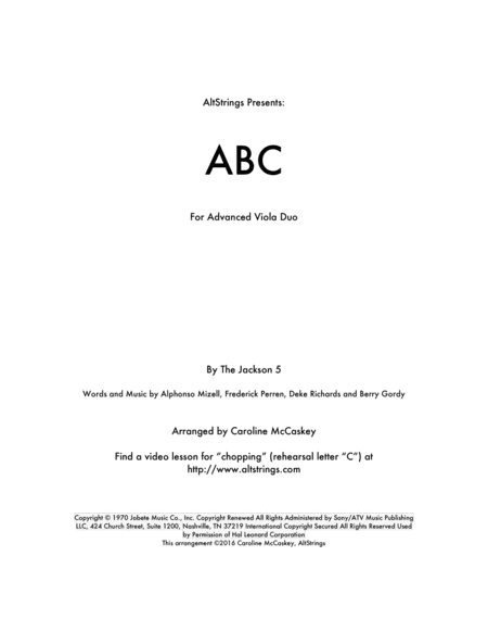ABC (arr. Caroline McCaskey)