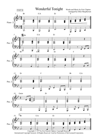 Wonderful Tonight (arr. Ellen Macphersonn)