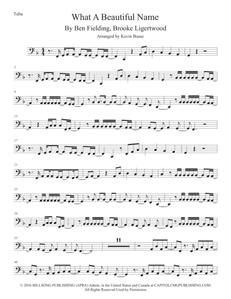 What A Beautiful Name (arr. Kevin Busse)