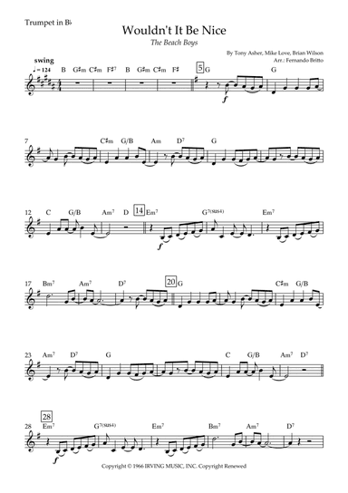 Wouldn't It Be Nice (arr. Fernando Britto)