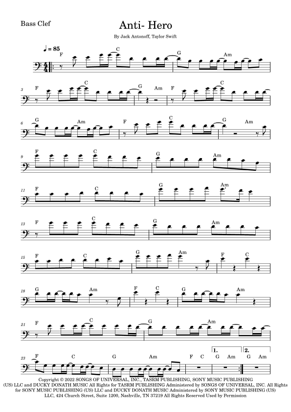 Anti-hero (arr. Fabio Eduardo de Oliveira)
