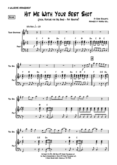 Hit Me With Your Best Shot (arr. Andrew Will)