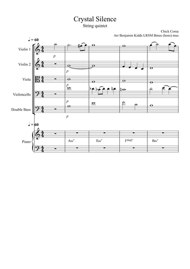 Crystal Silence (arr. Benjamin Kidds)
