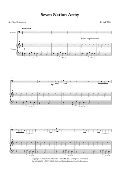 Seven Nation Army (arr. Tom Drummond)