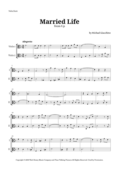 Married Life (arr. Langanho)