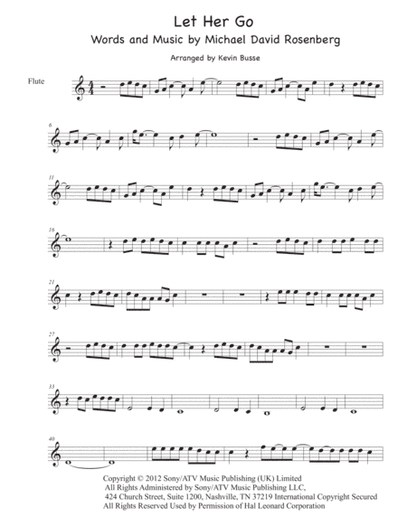 Let Her Go (arr. Kevin Busse)