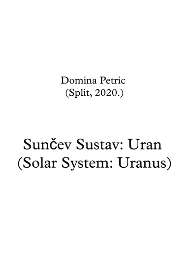 Solar System: Uranus