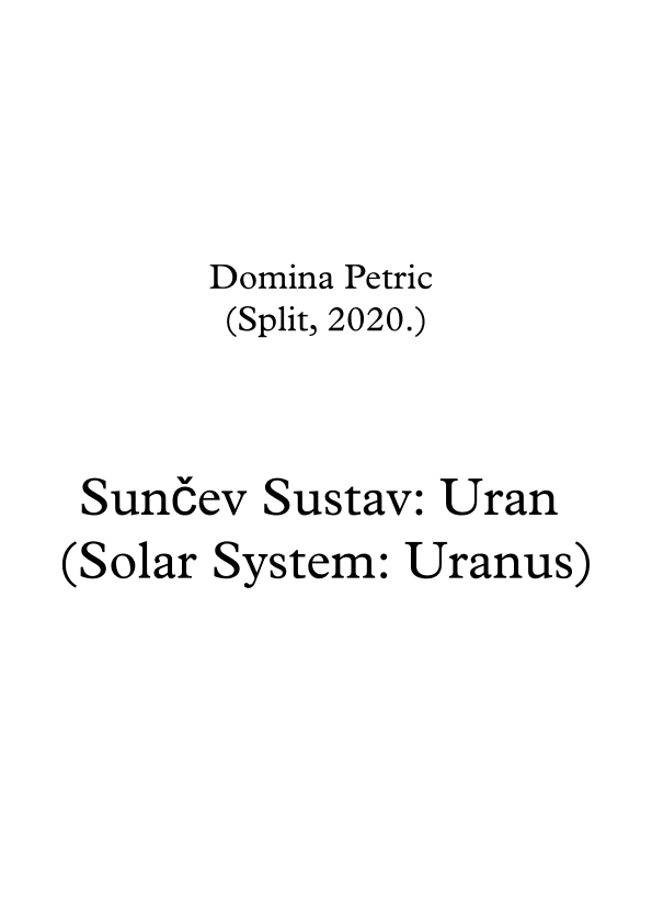 Solar System: Uranus