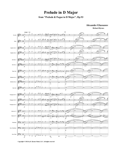 Prelude in D Major, Op. 93 (Metal Orchestra) (arr. Richard Byrnes)