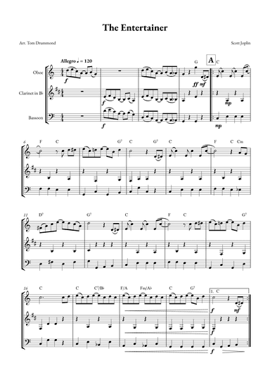 The Entertainer (arr. Tom Drummond)