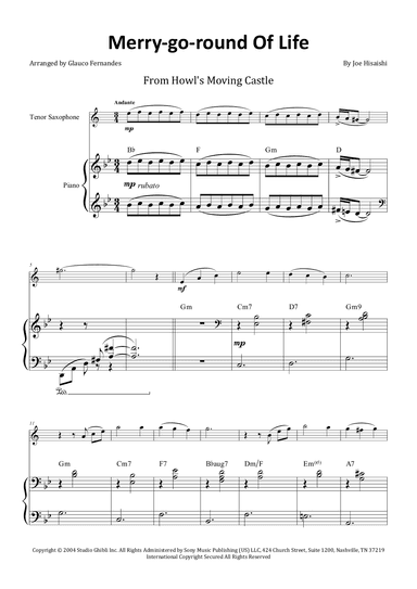 Merry-go-round Of Life (arr. Glauco Fernandes)