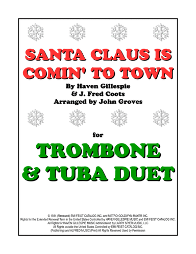 Santa Claus Is Comin' To Town (arr. John Groves)