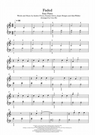 Faded (arr. Cres Ho)