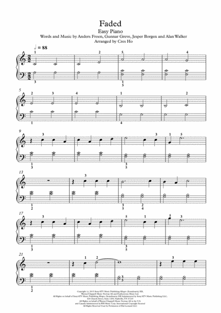 Faded (arr. Cres Ho)