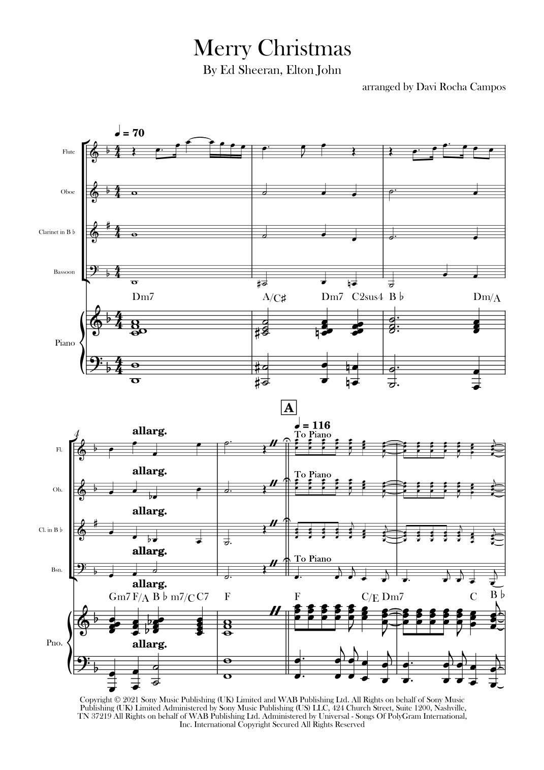 Merry Christmas (arr. Davi Rocha Campos)